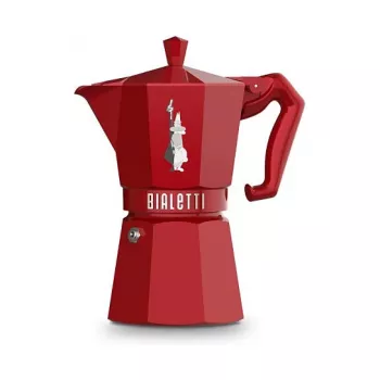 Caffettiera per piano cottura Bialetti MOKA EXCLUSIVE 6TZ rossa (9056)