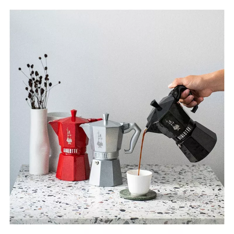 Caffettiera per piano cottura Bialetti MOKA EXCLUSIVE 6 tazze nera (9066)