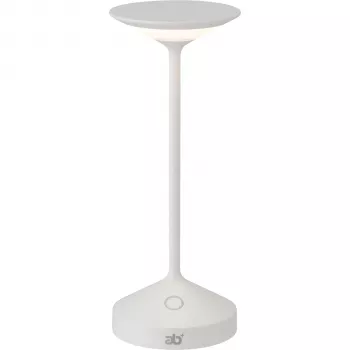 ab+ by Abert Tempo Lampada da Tavolo Portatile Mini Bianca
