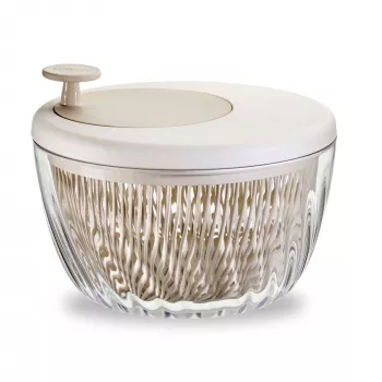 Guzzini Spin&Store Centrifuga per Insalata, Dark Clay, 4,5 L
