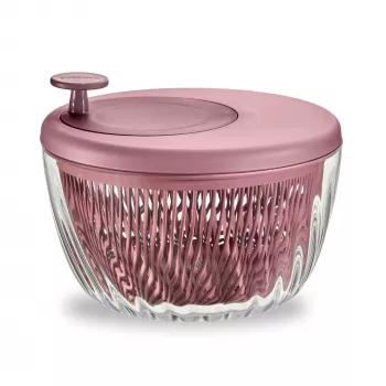 Guzzini Spin&Store Centrifuga per Insalata, Mauve Red, 4,5 L