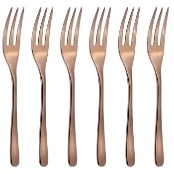 Sambonet Taste Set forchettine da dessert 6 pezzi rame