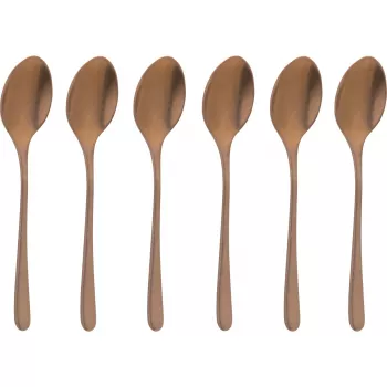 Sambonet Taste PVD Set 6 cucchiaini da caffè rame antico