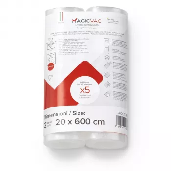 MagicVac 2 rotoli di pellicola per vuoto 20 cm x 6 m
