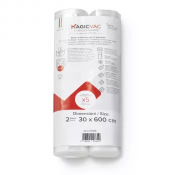MagicVac 2 rotoli di pellicola per vuoto 30 cm x 6 m (2 rotoli)