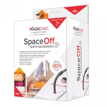 MagicVac Set 6 pezzi sacchetti per vuoto per abiti Space-Off