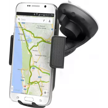 SBS Supporto universale 6 per telefono in auto - Supporto passivo a ventosa per smartphone - Nero