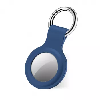 SBS custodia in silicone per Apple AirTag blu