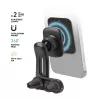 SBS supporto auto magnetico doppia clip per smartphone - supporto universale con forti magneti al neodimio, rotazione 360°, nero
