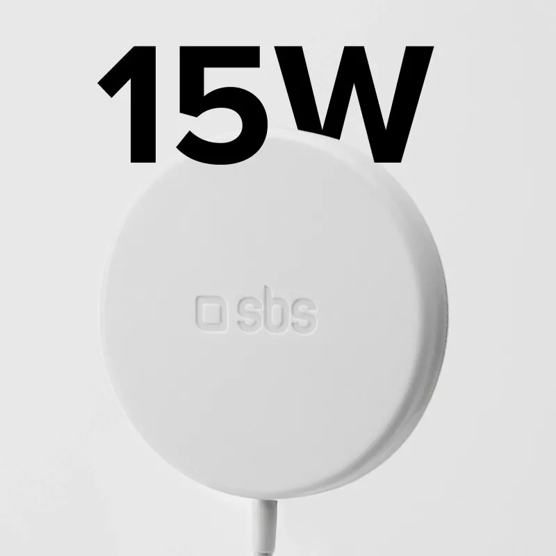 SBS caricabatterie wireless magnetico 15W