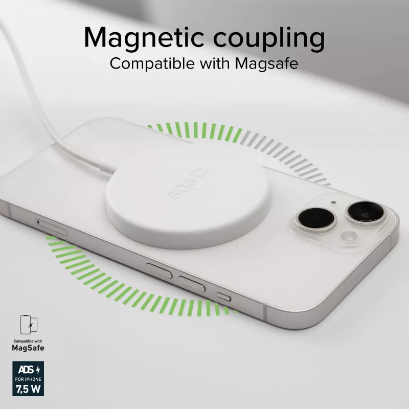 SBS caricabatterie wireless magnetico 15W