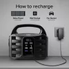 SBS Portable Power Station 150W ricarica rapida nero (TEPOWST150W)