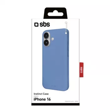 SBS Instinct Cover per iPhone 16 blu