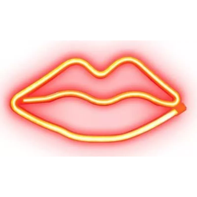 SBS Red Lips Glow lampada LED effetto neon