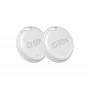 SBS Track My Circle localizzatore oggetti compatibile con Apple Find My, confezione da 2 - bianco