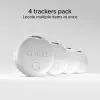 SBS Track My Circle tracker compatibile con Apple Find My - confezione da 4 - bianco