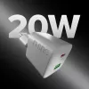 STEP BY STEP SBS caricabatterie USB-C 20W 1C + 1A bianco con cavo USB-C a USB-C da 1,5 m