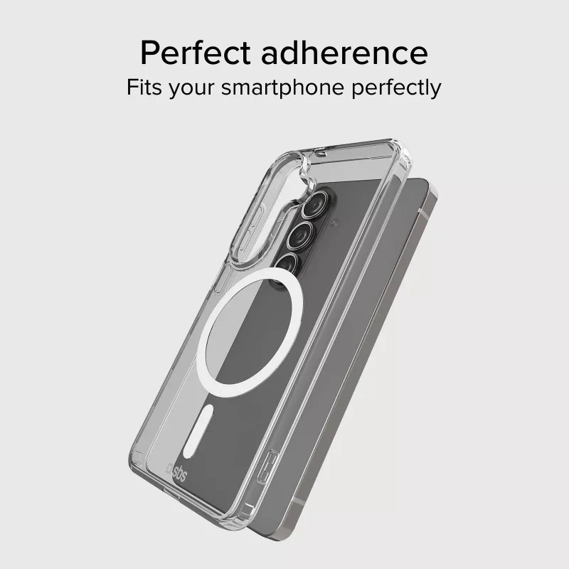 SBS Cover Light Mag custodia per Samsung Galaxy S26 Ultra, trasparente, compatibile MagSafe