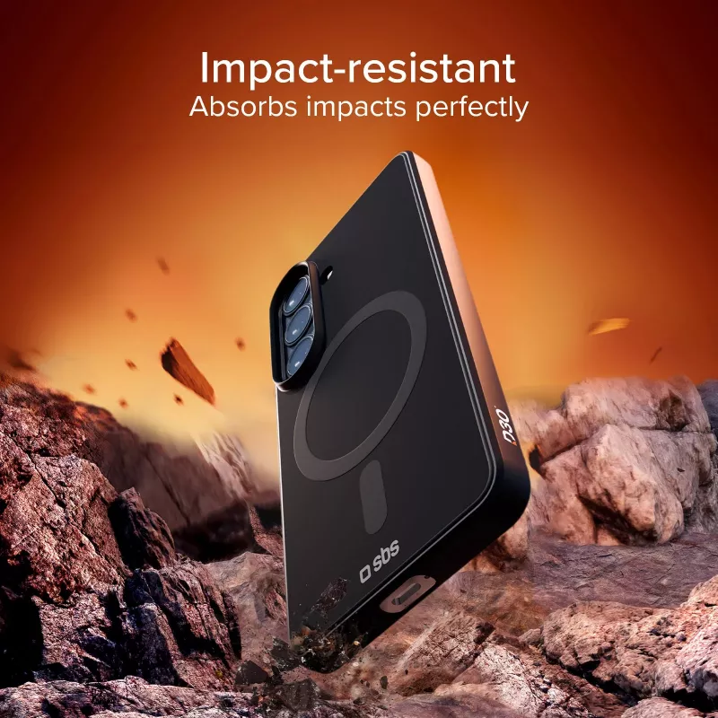 SBS Full Active Case D3O per Samsung Galaxy S26 compatibile MagSafe - nero