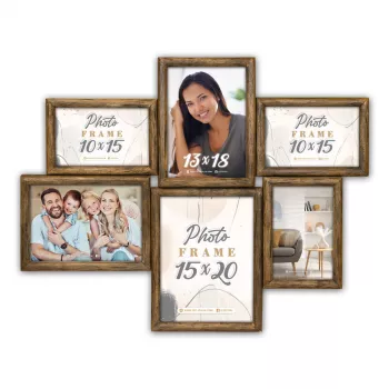ZEP Amiens gallery 6 foto cornice gallery in legno 15x20 3x10x15 2x13x18 bianco ZL486
