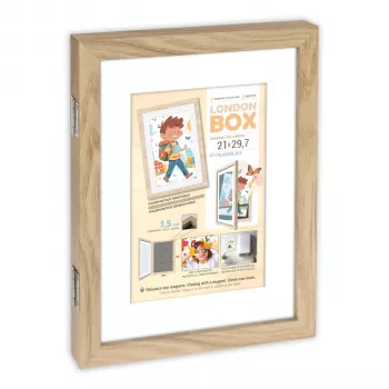 ZEP London Box Natural cornice portafoto MRN82 cornice in legno misura interna 14x21,5 cm