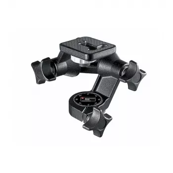 Manfrotto 3D Junior Testa Treppiede a 3 Vie (Nero, Portata 4 kg)