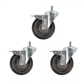 Manfrotto Ruote frenate per treppiede, diametro 160 mm, spigot