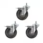 Manfrotto Ruote frenate per treppiede, diametro 160 mm, spigot