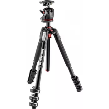 Manfrotto MK190XPRO4-BHQ2 190XPRO4 kit treppiede in alluminio con testa a sfera
