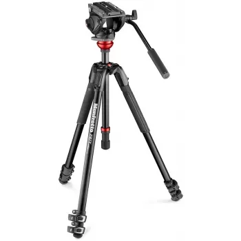 Manfrotto 190 set stativo video con testa fluida 500AH