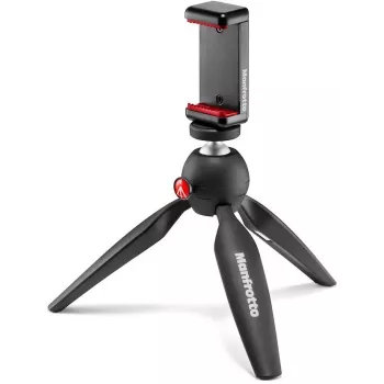 Manfrotto PIXI Smart mini treppiede con supporto per smartphone - nero