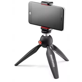 Manfrotto PIXI Smart mini treppiede con supporto per smartphone - nero