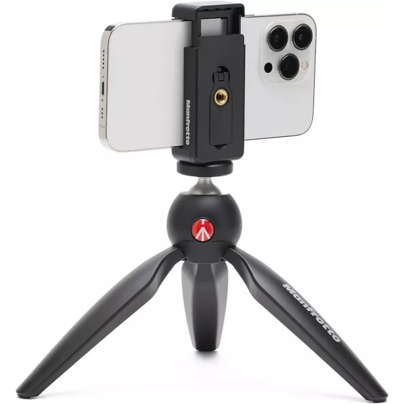 Manfrotto PIXI Smart mini treppiede con supporto per smartphone - nero