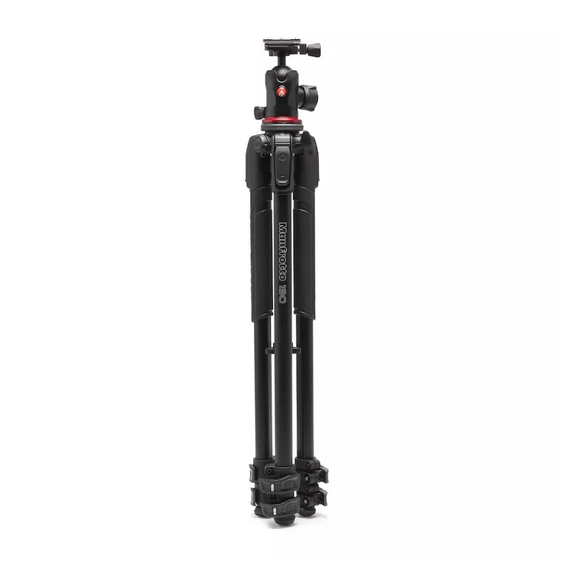 Manfrotto 190X treppiede in alluminio con testa a sfera 496RC2 (nero)