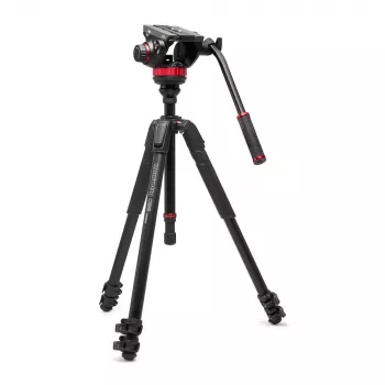 Manfrotto 055 Video alluminio nero con testa 502AH