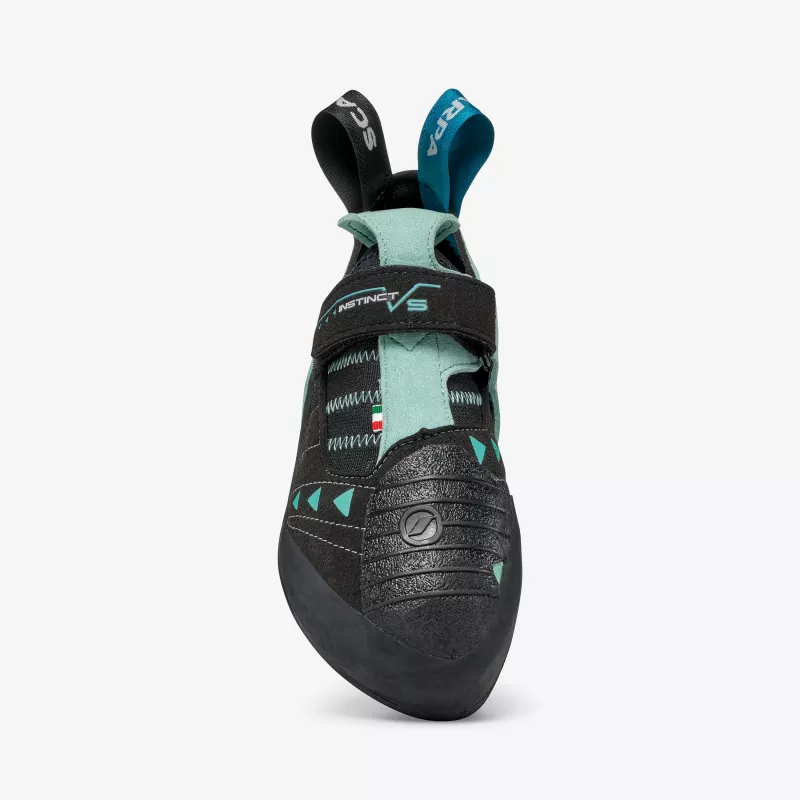 Scarpa Instinct VS Woman Scarpette da arrampicata, Nero/Aqua, EU 35,5