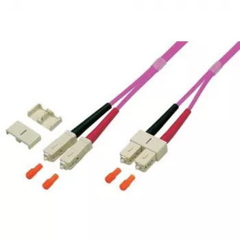 TECHLY patch cord fibra ottica OM4 50/125 MM SC-SC duplex 3m