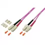 TECHLY patch cord fibra ottica OM4 50/125 MM SC-SC duplex 3m