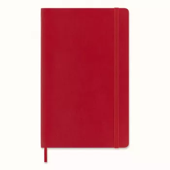Moleskine Monochromatic quaderno Large rosso softcover a righe 192 pagine 13x21 cm
