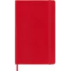 Moleskine Monochromatic quaderno Large rosso softcover a righe 192 pagine 13x21 cm