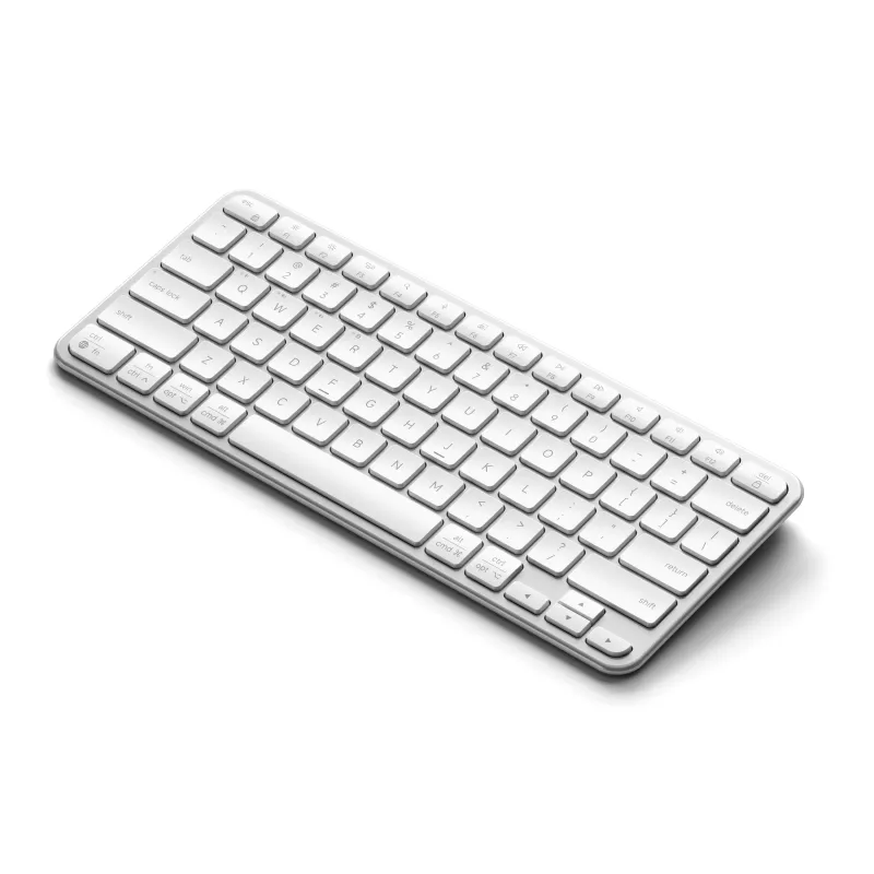 Satechi Slim EX1 Tastiera Bluetooth per tre dispositivi con commutazione modalità Mac/Windows (argento)