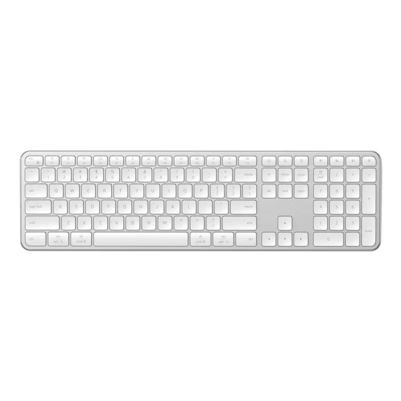 Satechi Slim EX3 Tastiera wireless Bluetooth per tre dispositivi con commutatore modalità Mac/Windows (Space Gray)