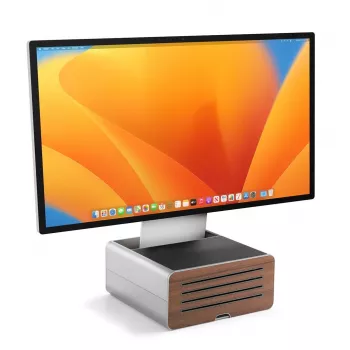Twelve South HiRise Pro Supporto per monitor con spazio di archiviazione per iMac / Studio Display, Argento
