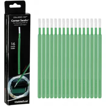 Visible Dust MXD Swabs Corner Green - confezione da 12 per la pulizia del sensore APS-C