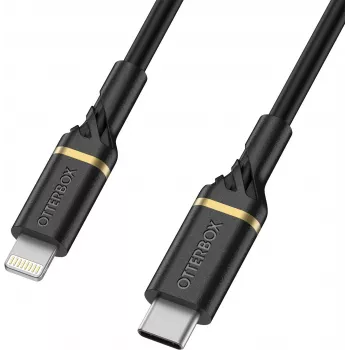 OtterBox Standard Cavo USB-C a Lightning 1m nero shimmer certificato MFi 60W PD