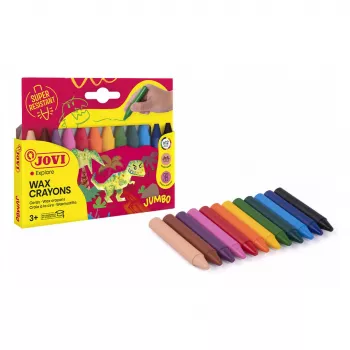 Jovi Pastelli a cera Jumbo colori assortiti confezione da 12