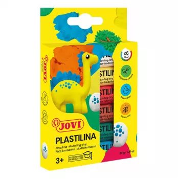 JOVI Plastilina pasta modellabile colori misti 6 colori da 15g totale 90g