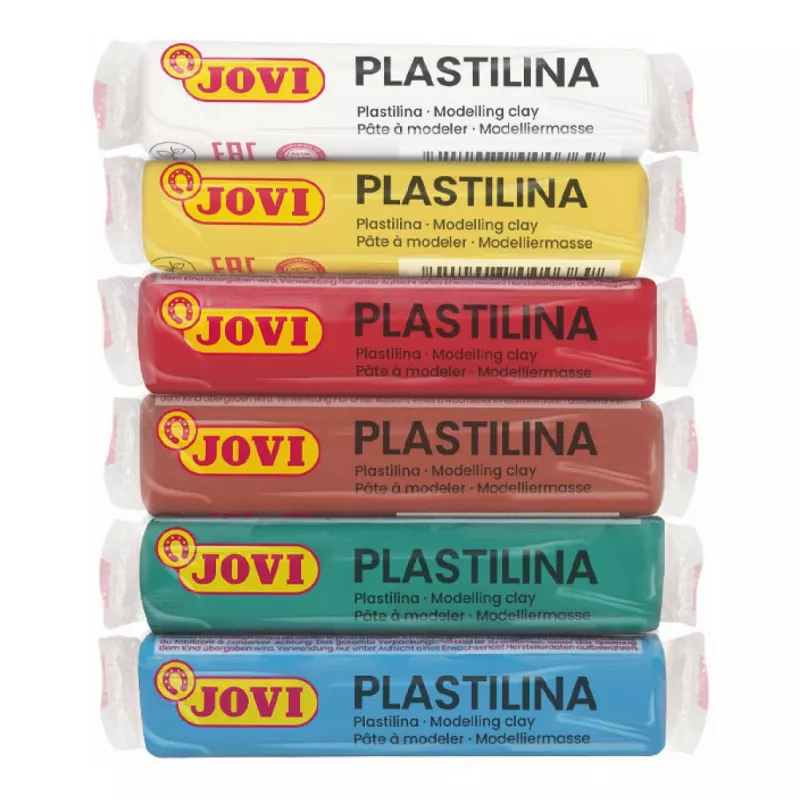 JOVI Plastilina pasta modellabile colori misti 6 colori da 15g totale 90g