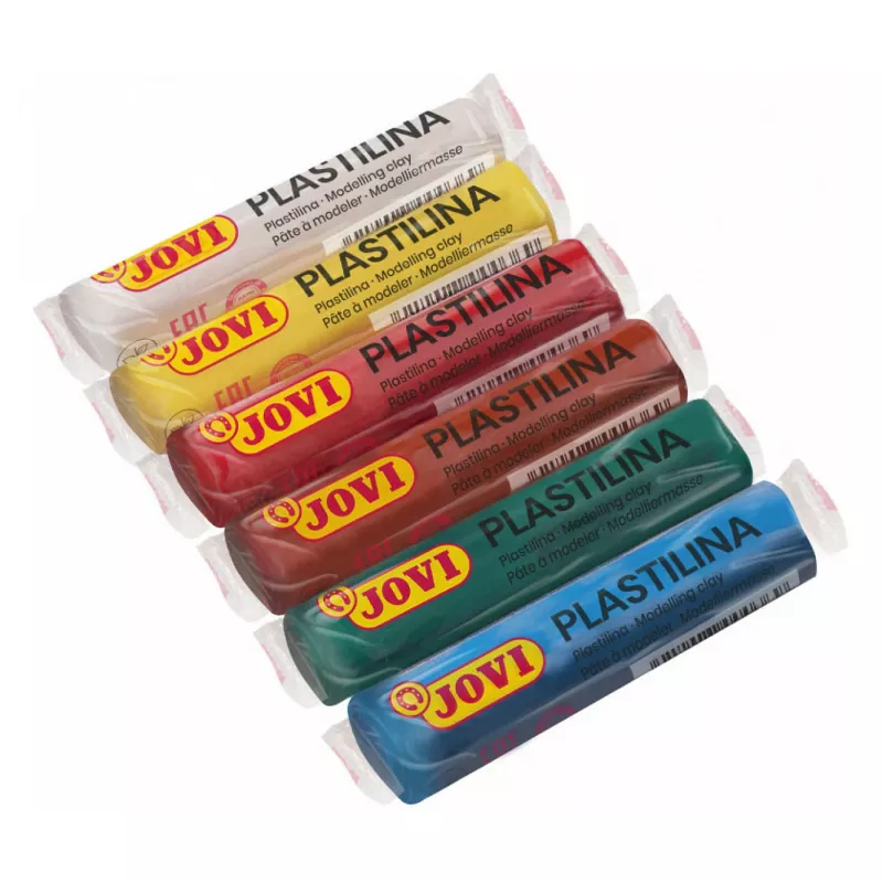 JOVI Plastilina pasta modellabile colori misti 6 colori da 15g totale 90g