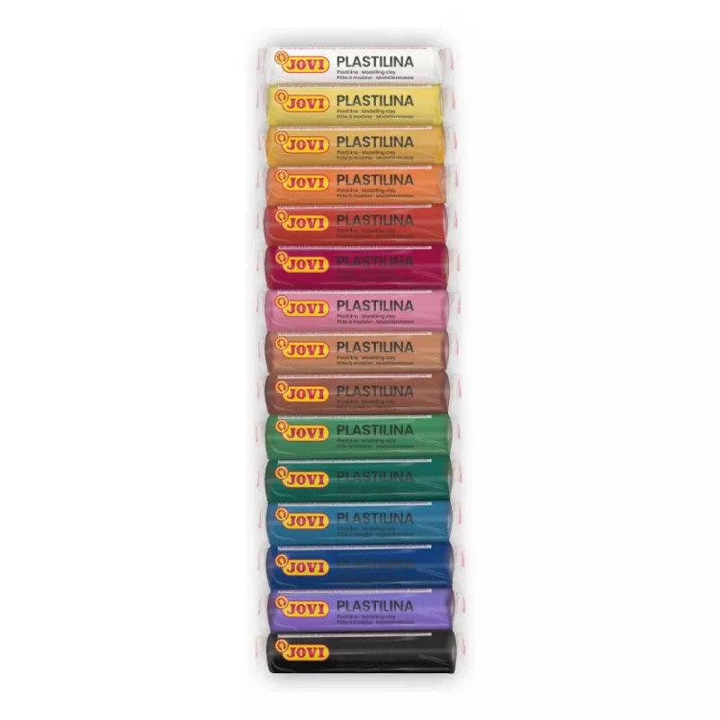 JOVI Plastilina pasta modellabile colori misti 15 colori da 15 g